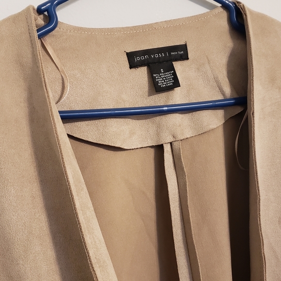 Joan Vass Suede Cardigan - Picture 2 of 4